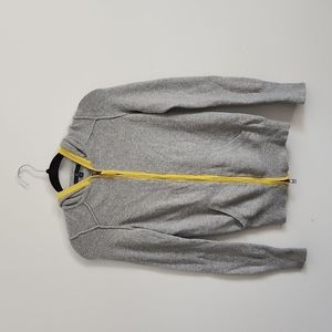 GAP gray and yellow zipper hoodie